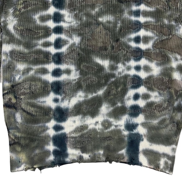 Young Fabulous & Broke Cardigan Sweater Distressed Tie Dye Knit Button Front NEW - Picture 9 of 15